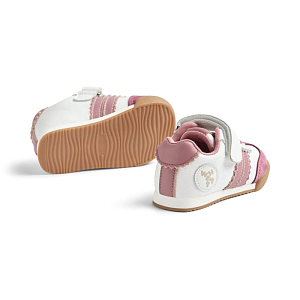 Кроссовки на липучках Wheat "Spectra Dusty Lilac", сливочно-лиловые